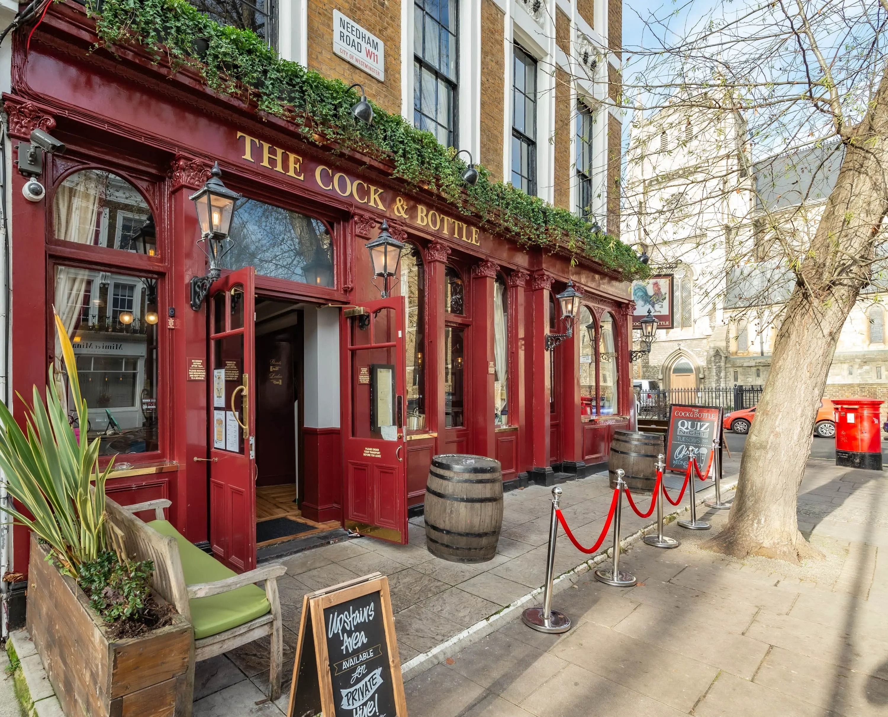 the cock and bottle notting hill bar london