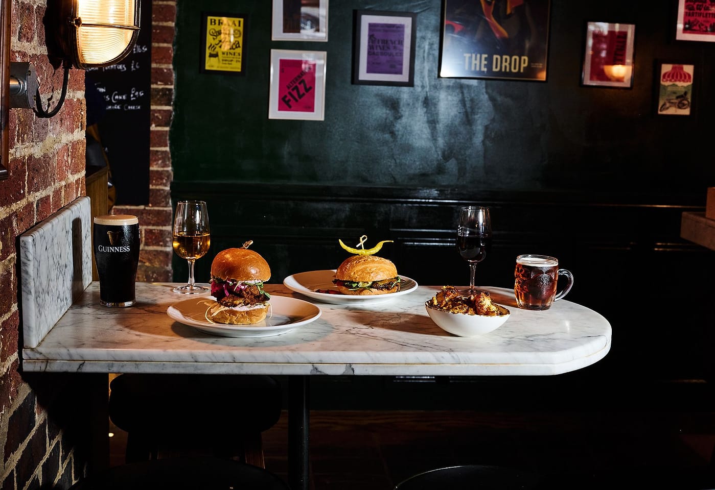 food and drink and the drop wine bar in kings cross london