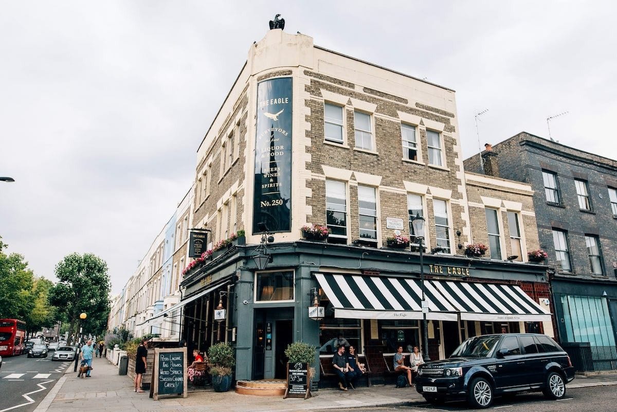 exterior of the eagle private dining notting hill london