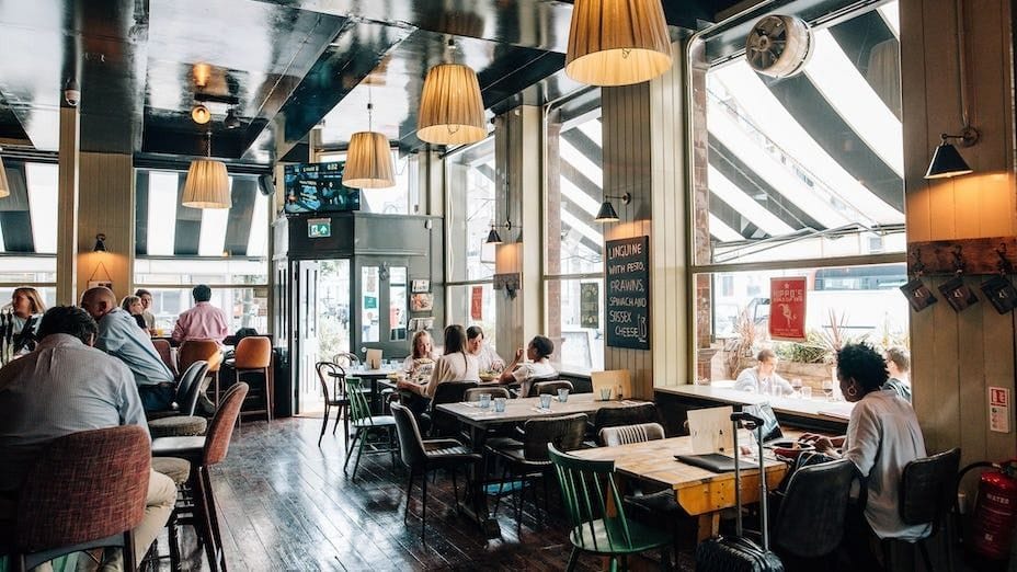 people in the eagle private dining notting hill london