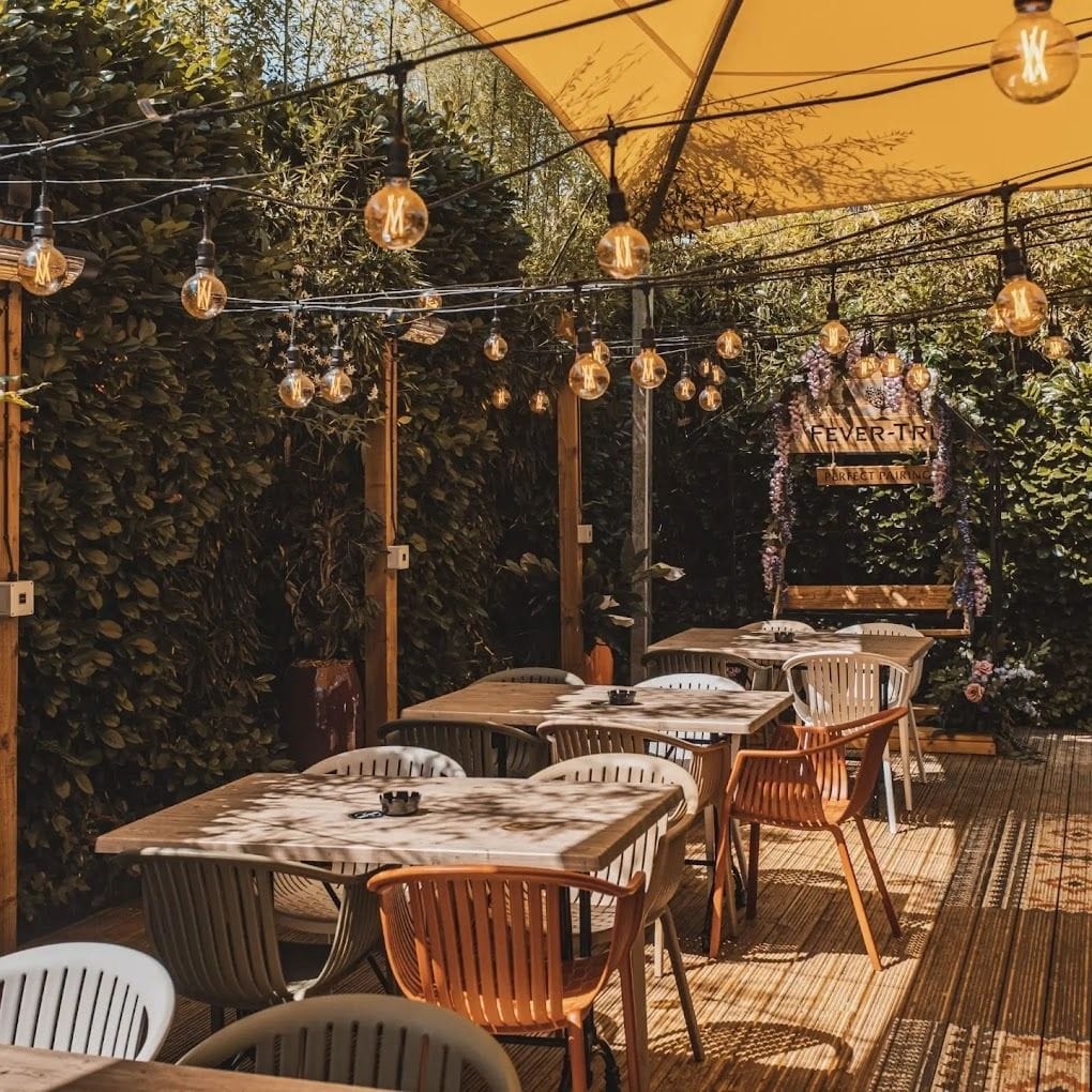 A beer garden in a South London local: The Florence1