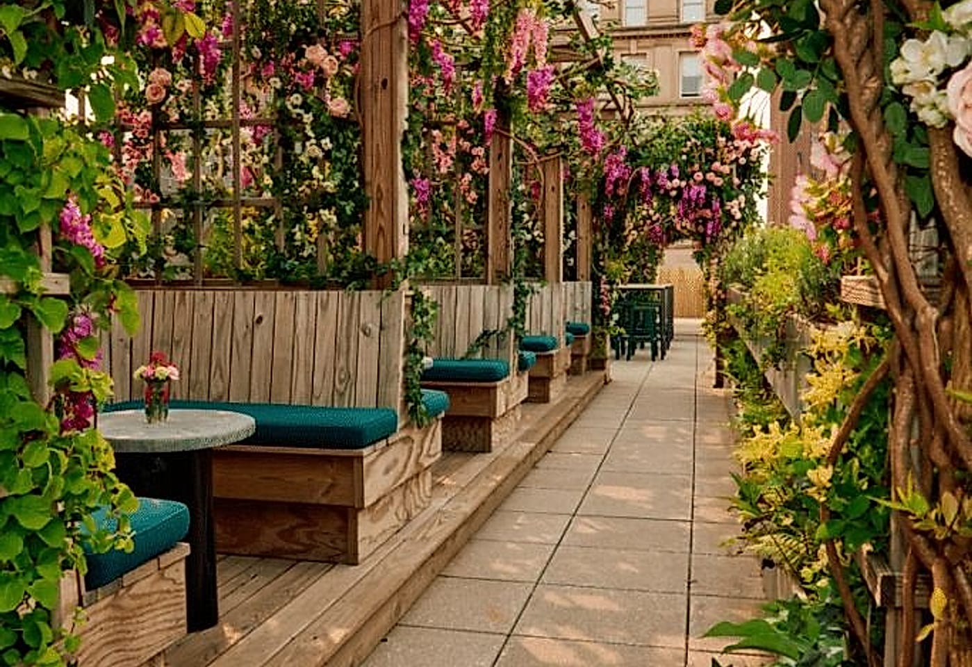 Roses and rosé at this Lower Manhattan rooftop bar: The Flower Shop image 2