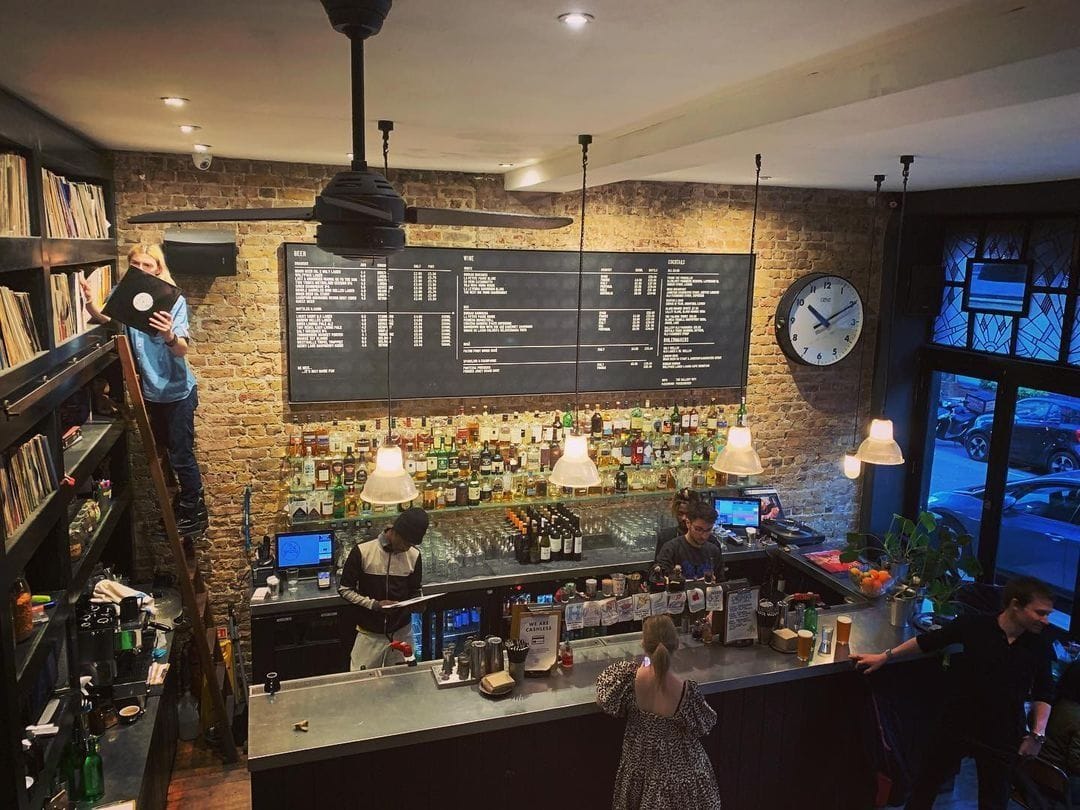 interior of the gallery camden london cocktail bar