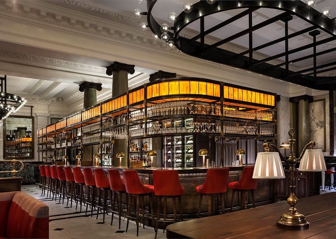 interior of the gin bar holborn cocktail bar london