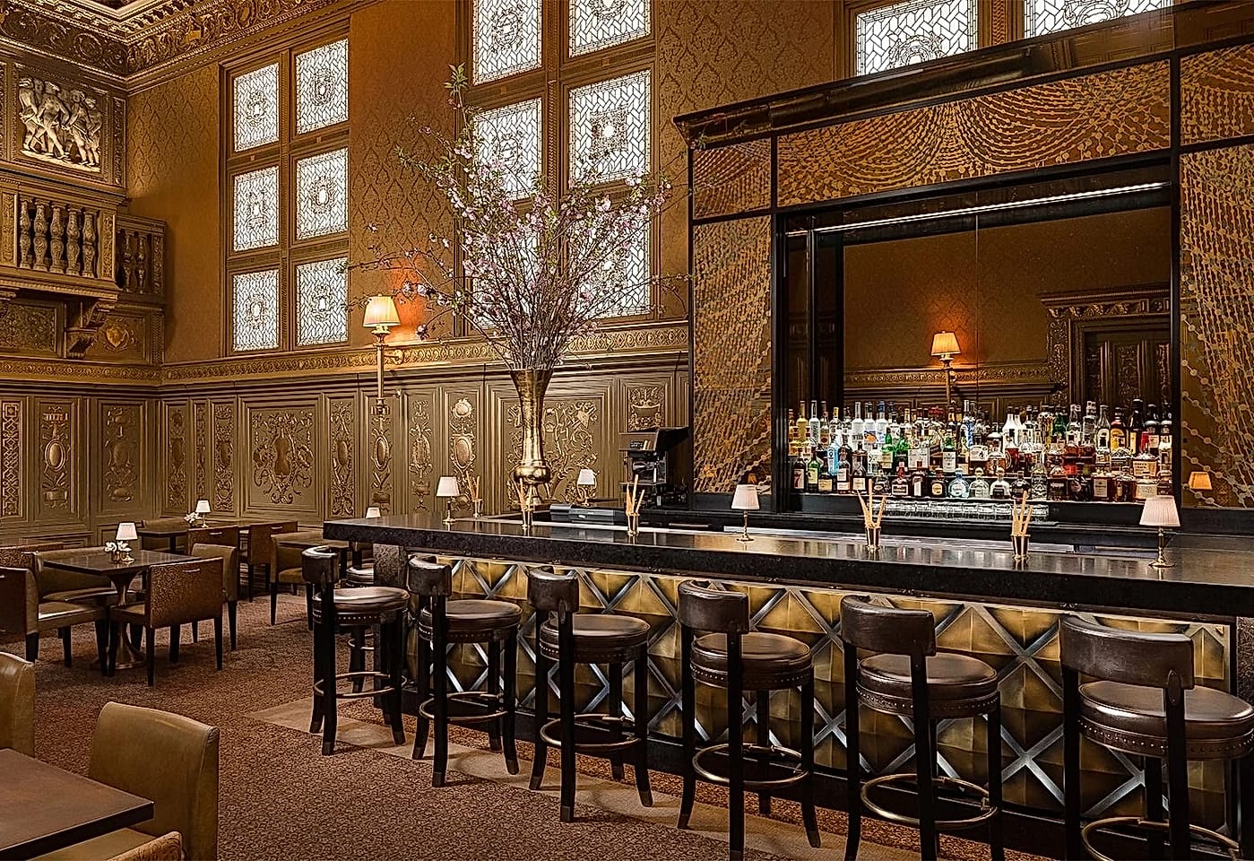 the gold room lotte palace corporate holiday party midtown nyc