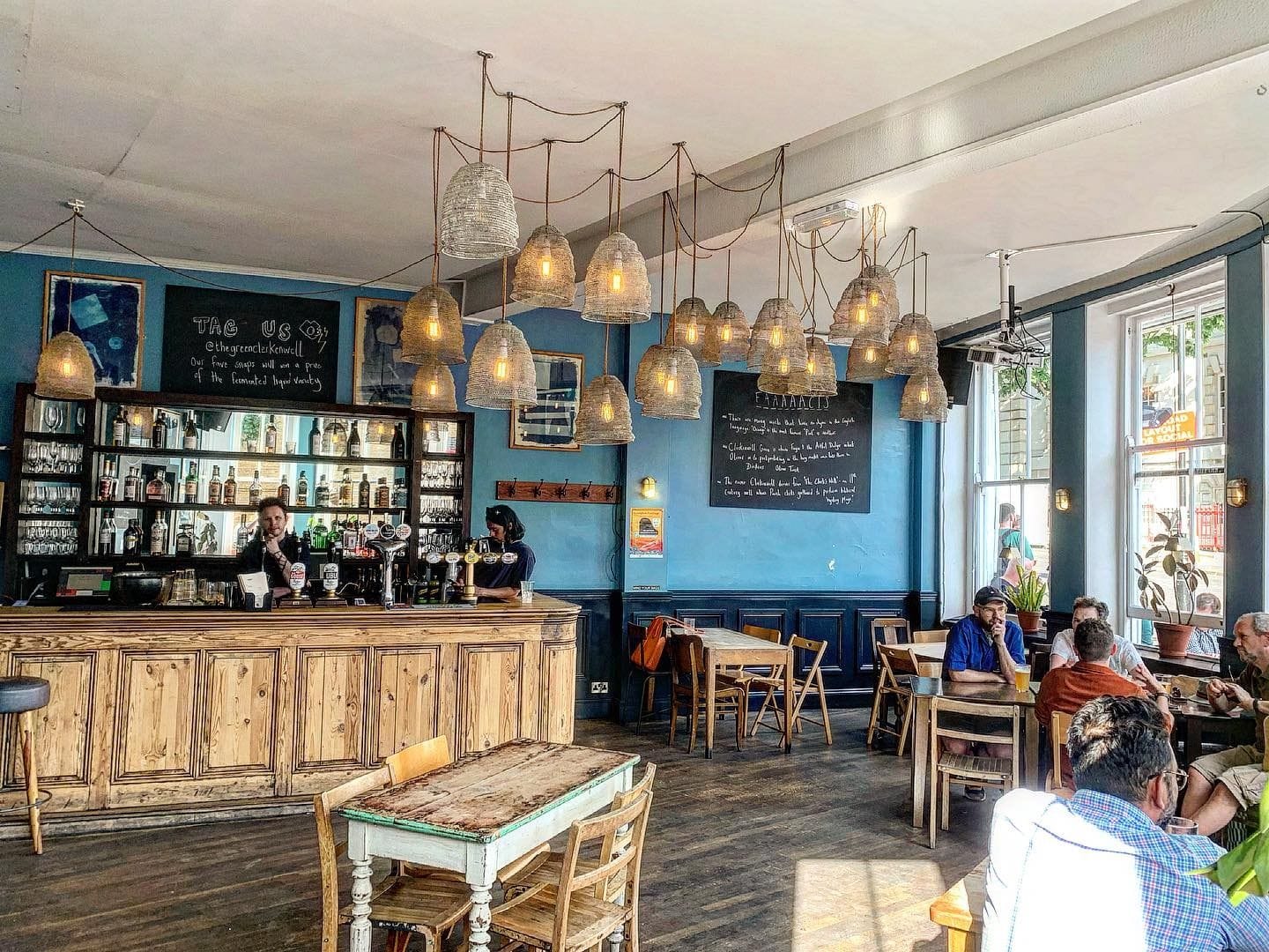 interior of the green clerkenwell bar london