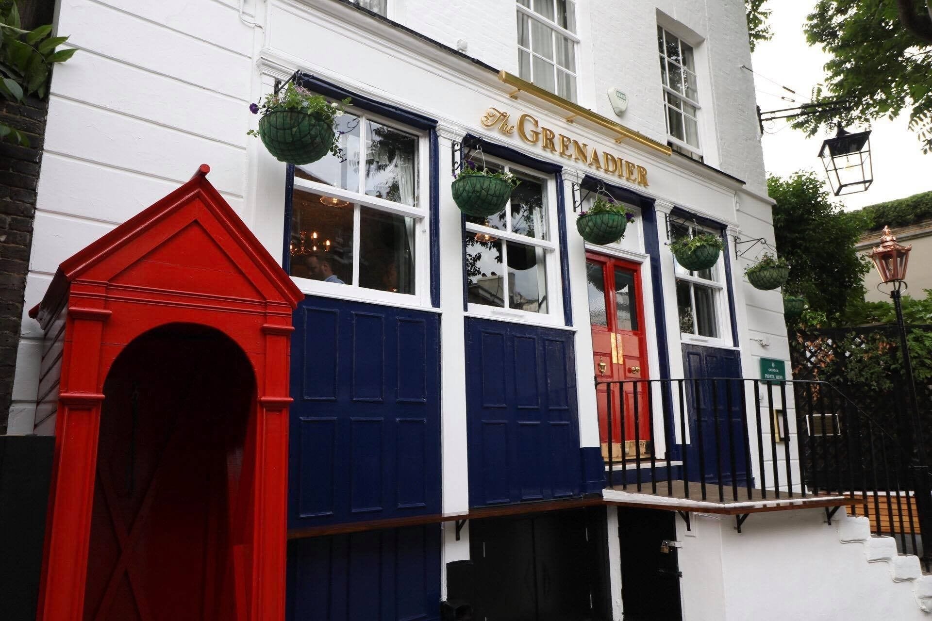 exterior of grenadier belgravia london bar