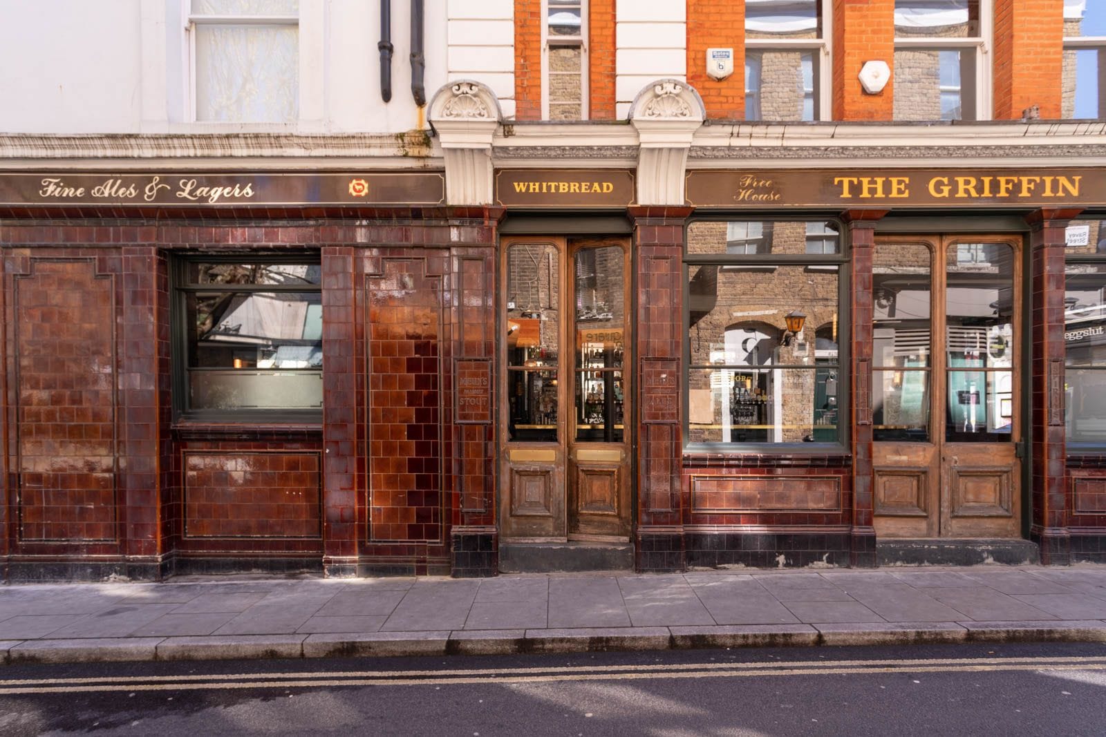 exterior of the griffin pub in old street in london