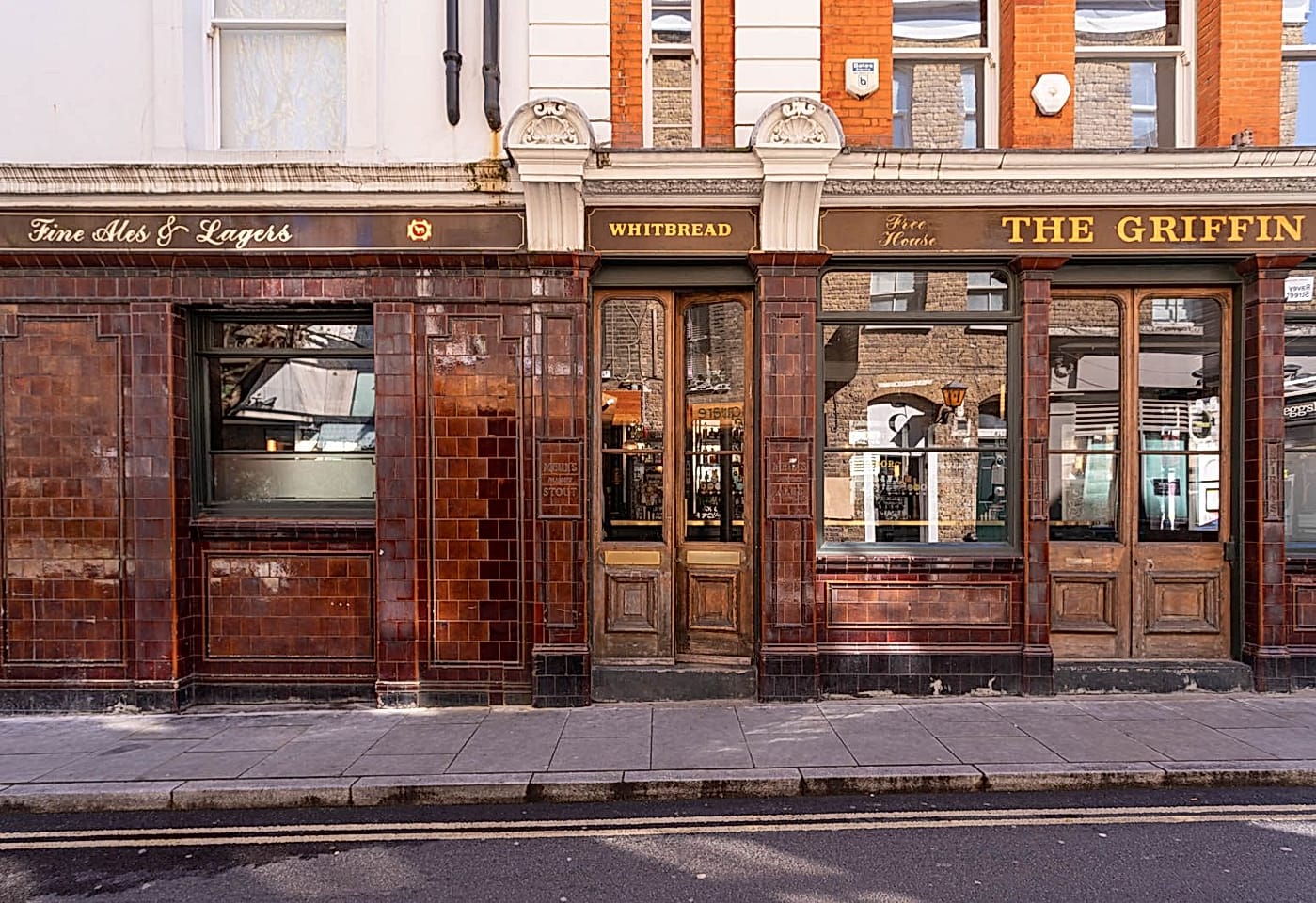 exterior of the griffin pub in old street in london