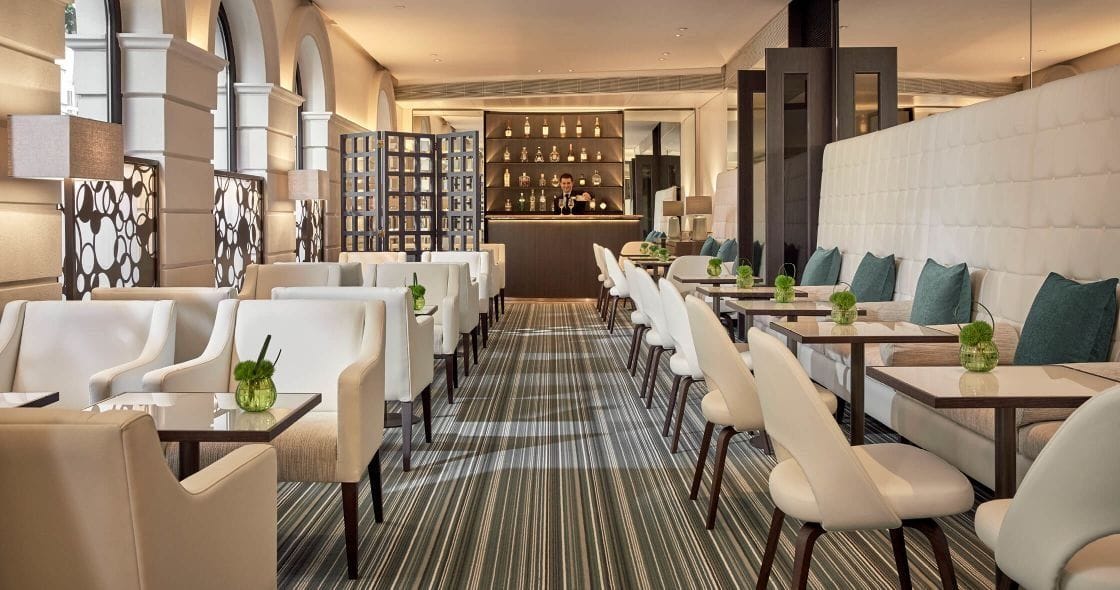 interior of the halkin bar belgravia london bar