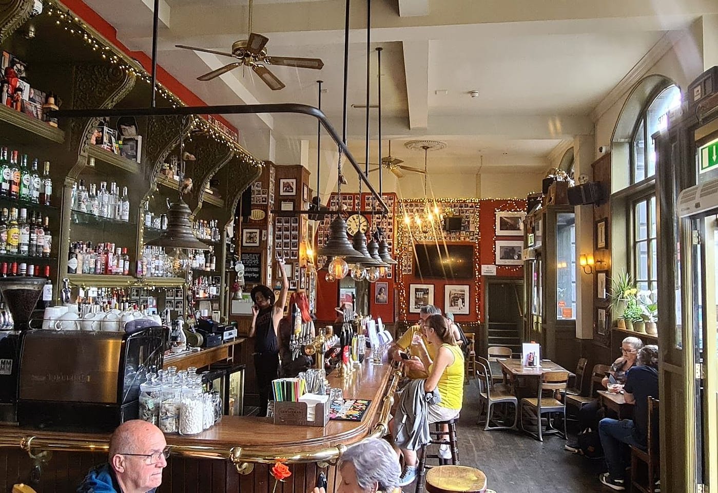 people in the hawley arms pub camden bar in camden town london