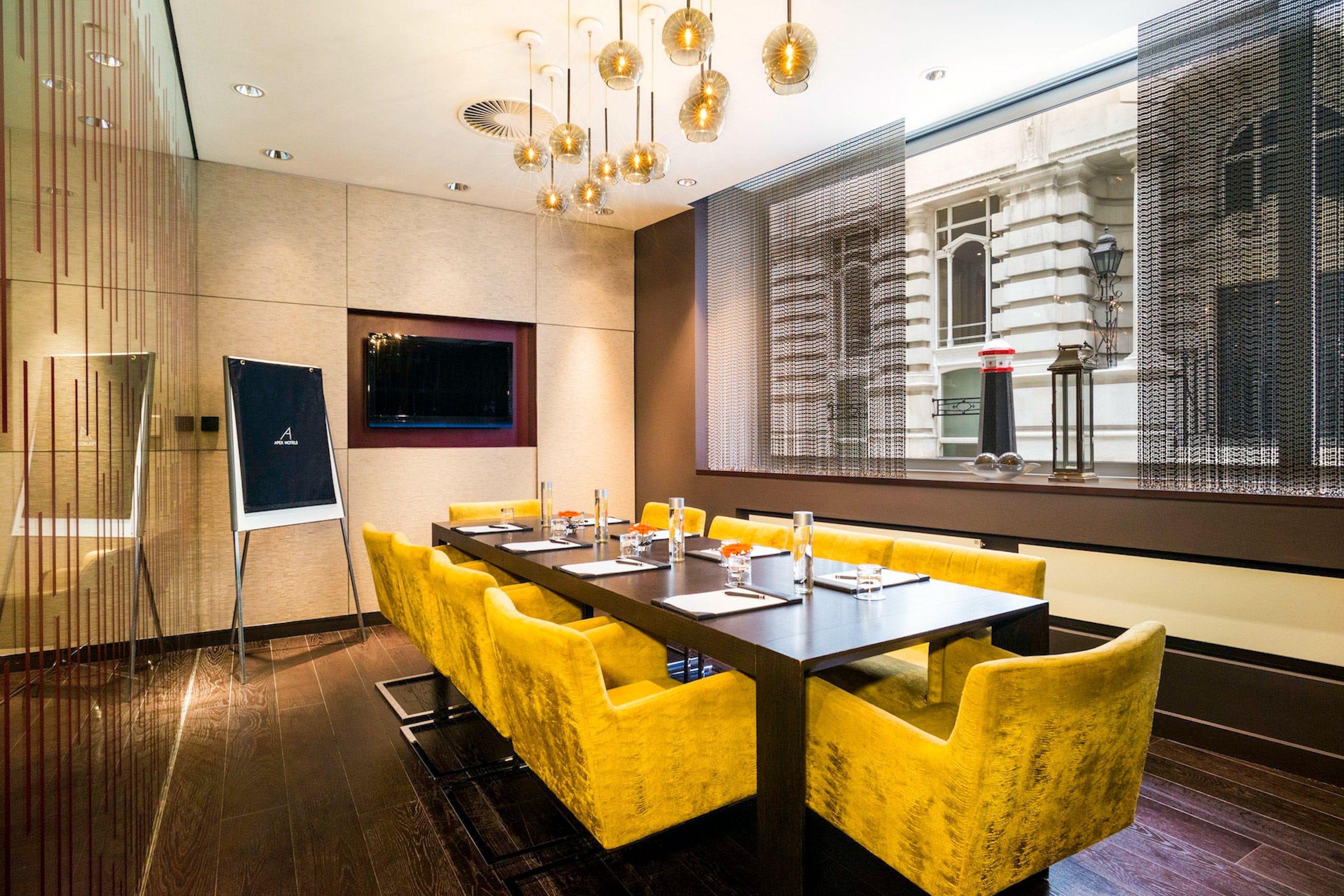 the london room apex london wall hotel city of london meeting room
