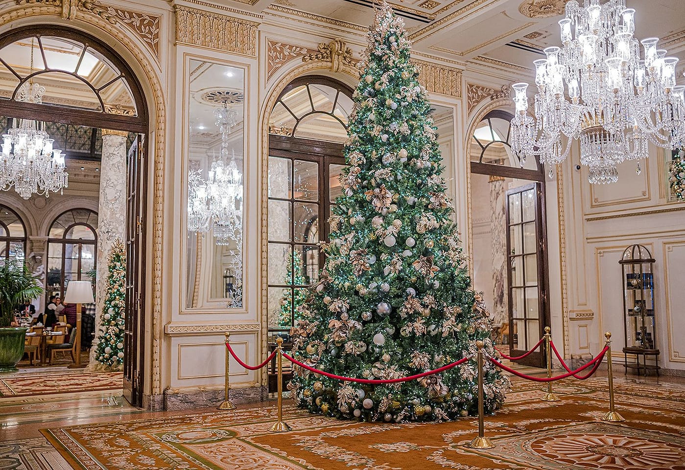the palm court at the plaza christmas party midtown venue events nyc