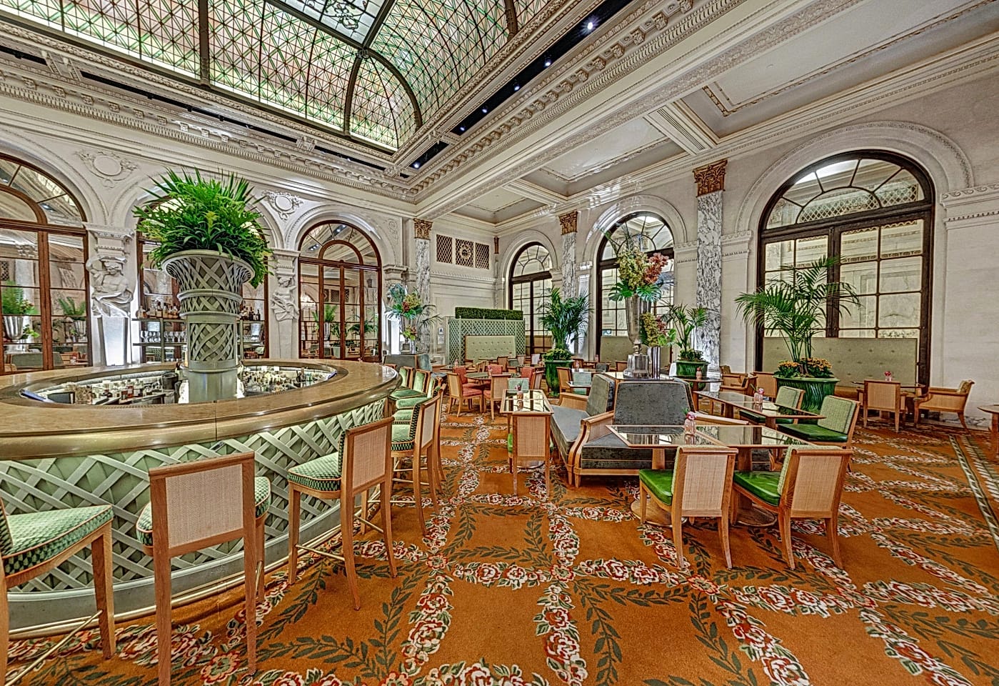 the palm court at the plaza christmas party midtown venue events nyc