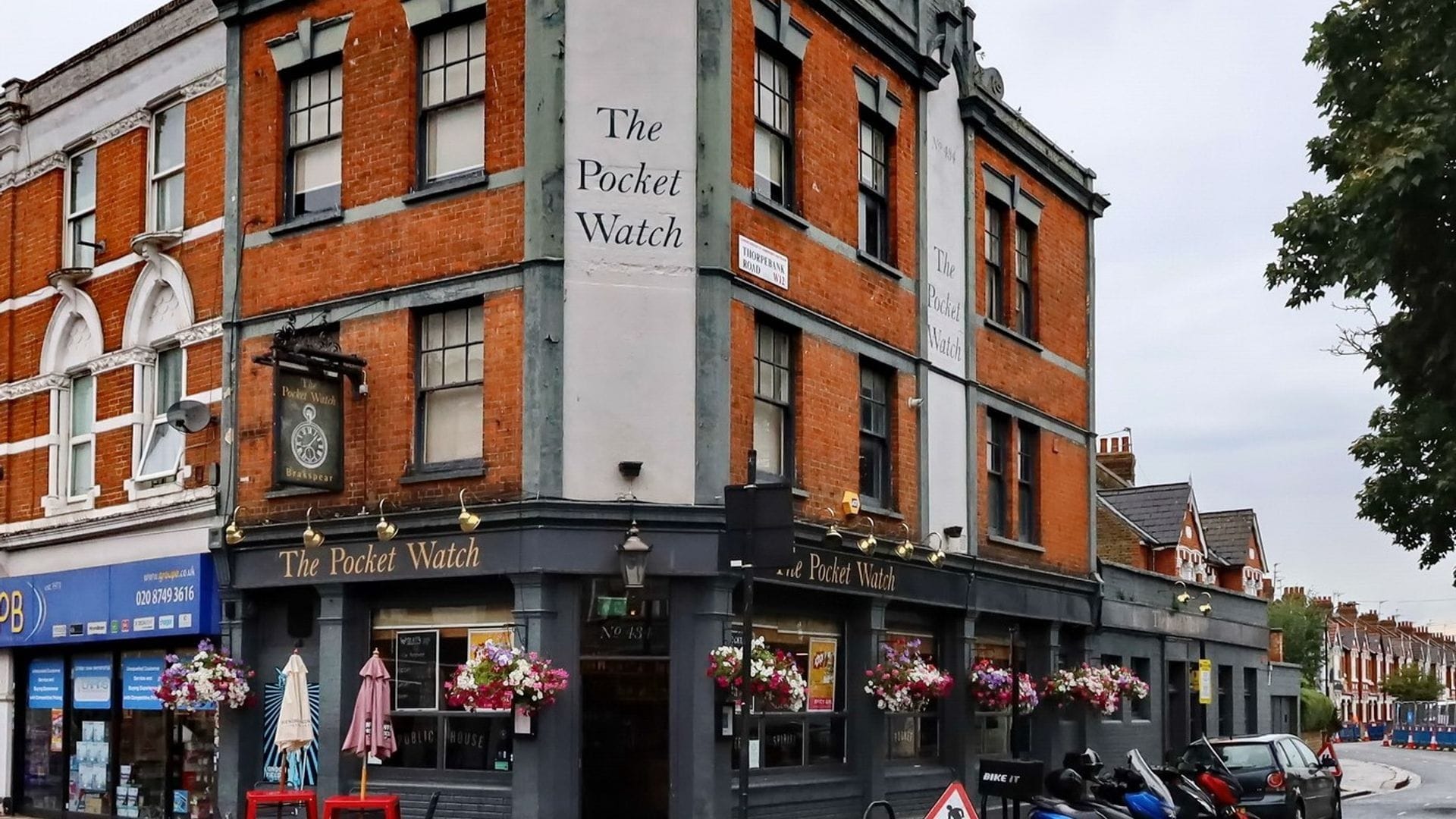 exterior of the pocket watch pub in shepherds bush london bar