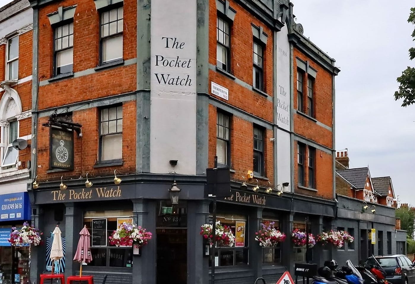 exterior of the pocket watch pub in shepherds bush london bar