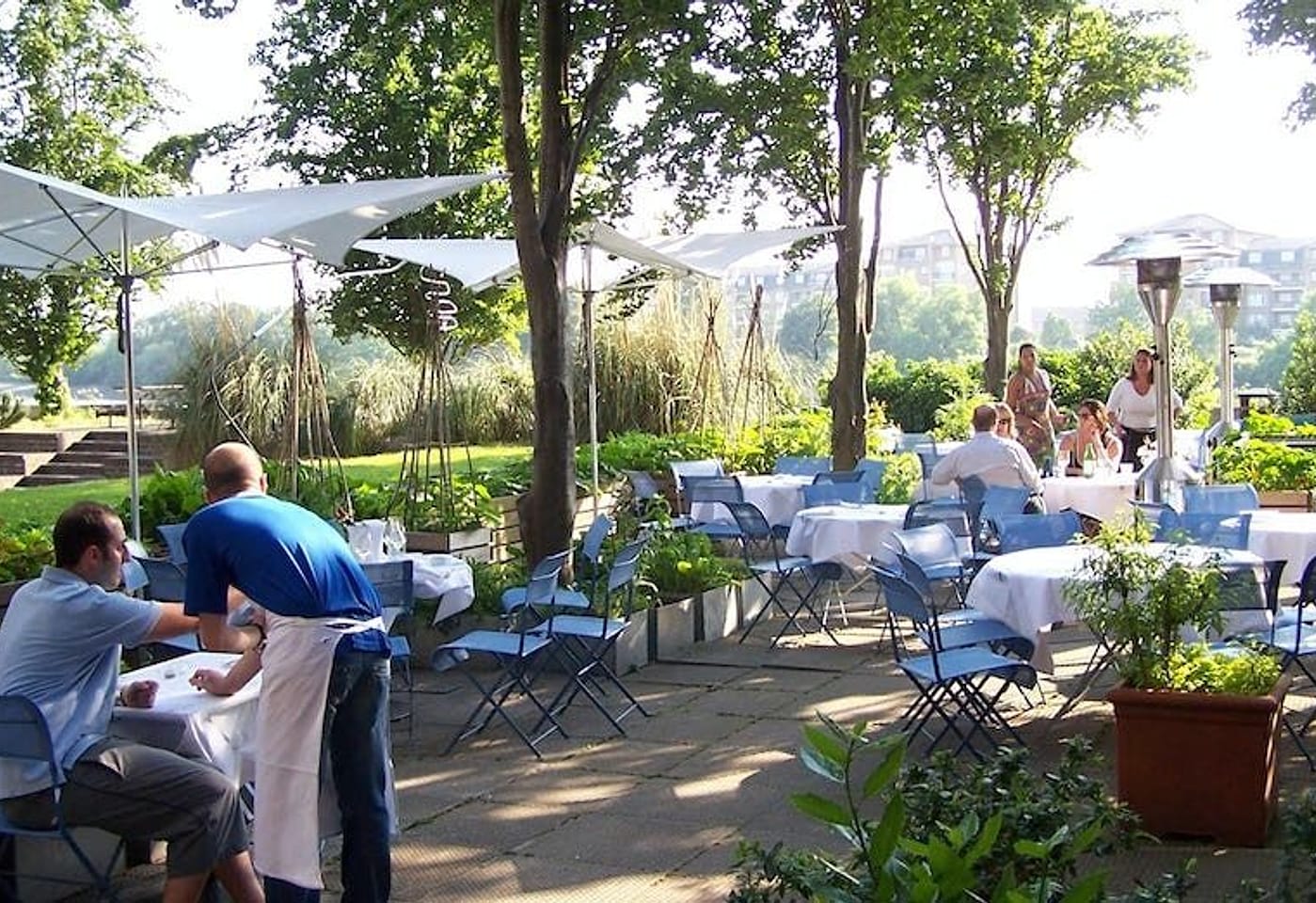 For a classic wine + food pairing: The River Café1