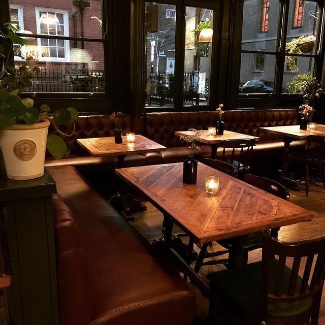 interior of the royal oak marylebone bar london