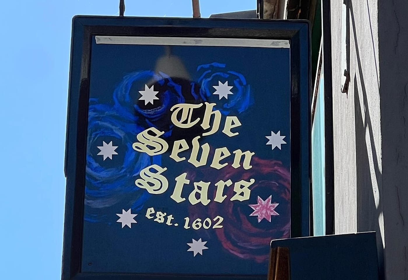sign detail of the seven stars holborn bar london