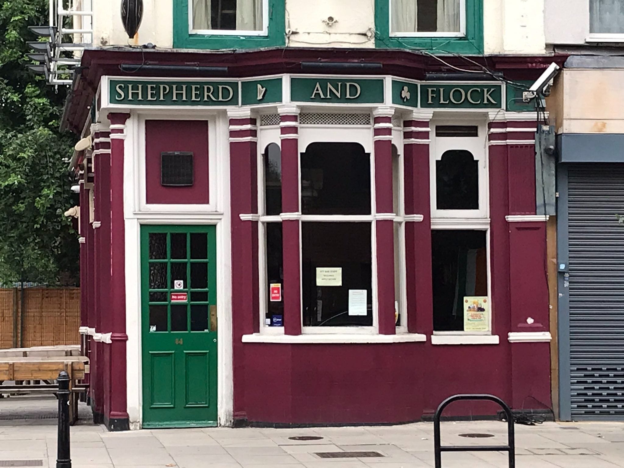 exterior of the shepherd and flock pub shepherds bush london bar