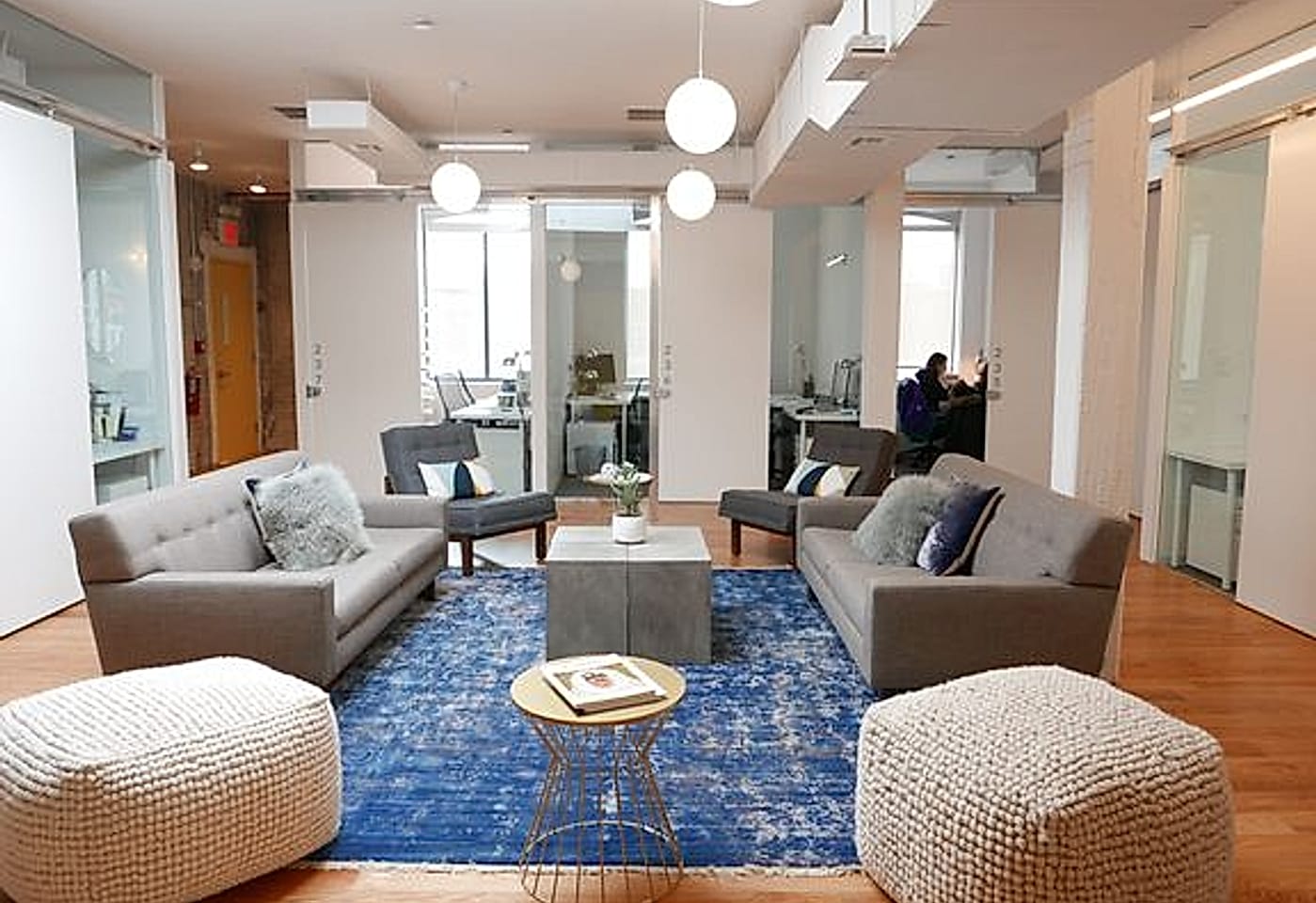 A meeting room at The Yard, a conference room on the Lower East Side in NYC.