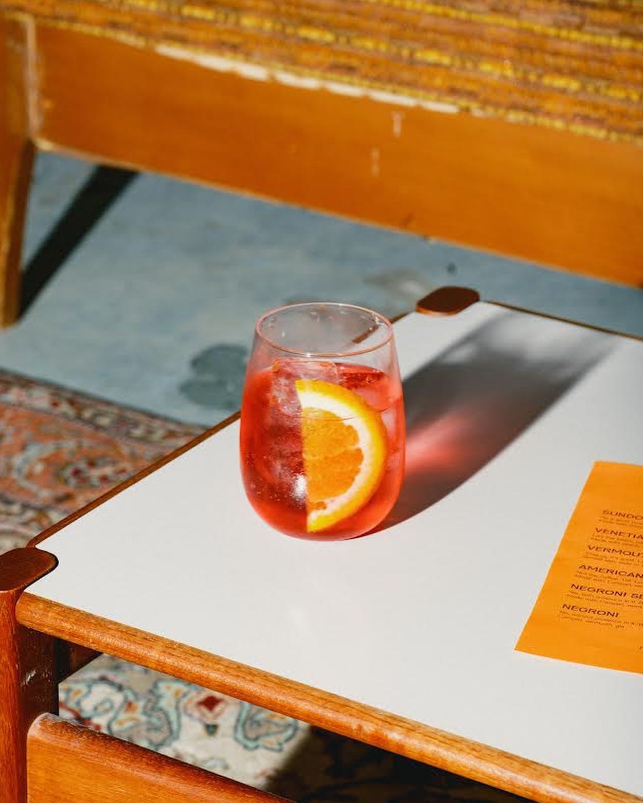 aperitivo cocktail at these days aperitivo bar in bermondsey london