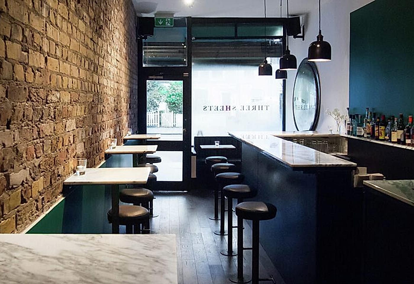 interior of three sheets in dalston in london