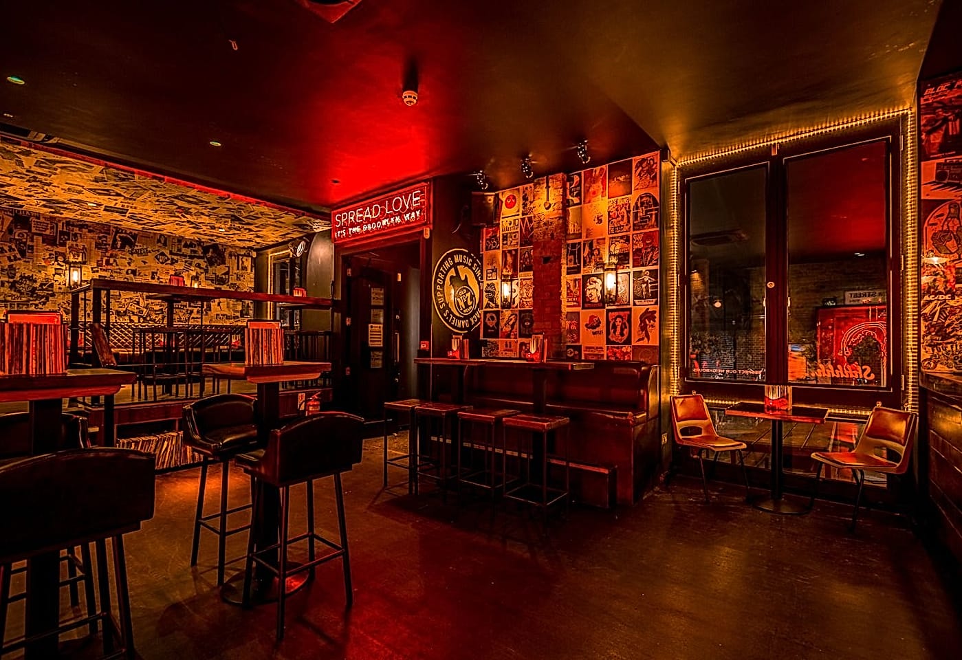 interior of venn street records clapham bar london