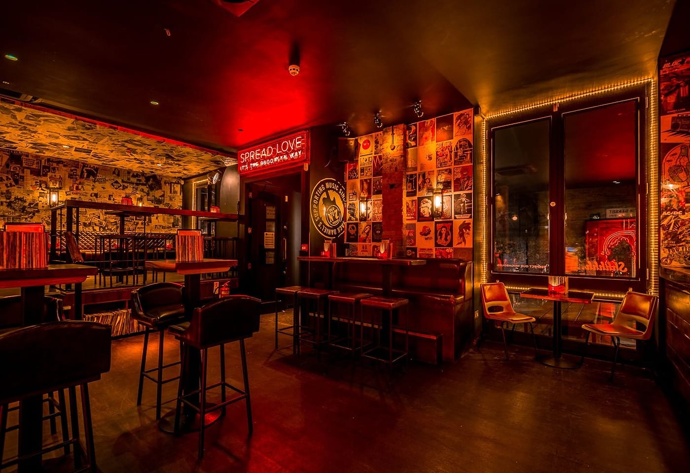 interior of venn street records clapham bar london