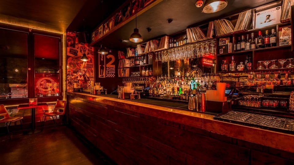 interior of venn street records clapham bar london