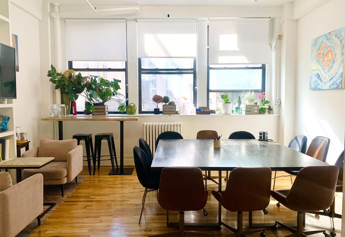 The cozy meeting room bordering Chelsea and Flatiron: VillageOneArt1